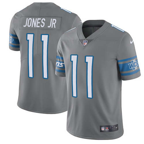 Nike Lions #11 Marvin Jones Jr Gray Men's Stitched NFL Limited Rush Jersey - Click Image to Close